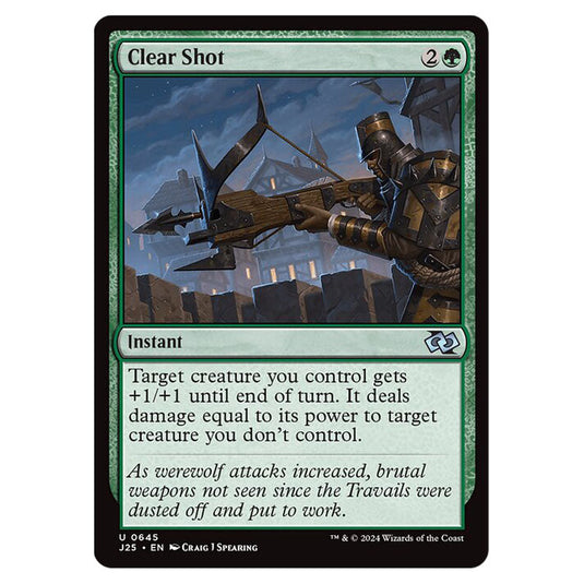 Clear Shot 0645 card from the Magic The Gathering set Foundations Jumpstart