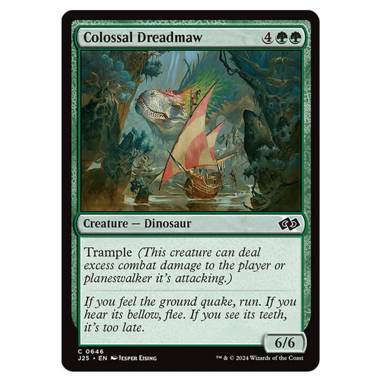 Colossal Dreadmaw 0646 card from the Magic The Gathering set Foundations Jumpstart