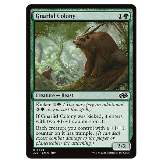 Gnarlid Colony 0664 card from the Magic The Gathering set Foundations Jumpstart