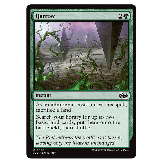 Harrow 0668 card from the Magic The Gathering set Foundations Jumpstart