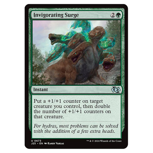 Invigorating Surge 0673 card from the Magic The Gathering set Foundations Jumpstart