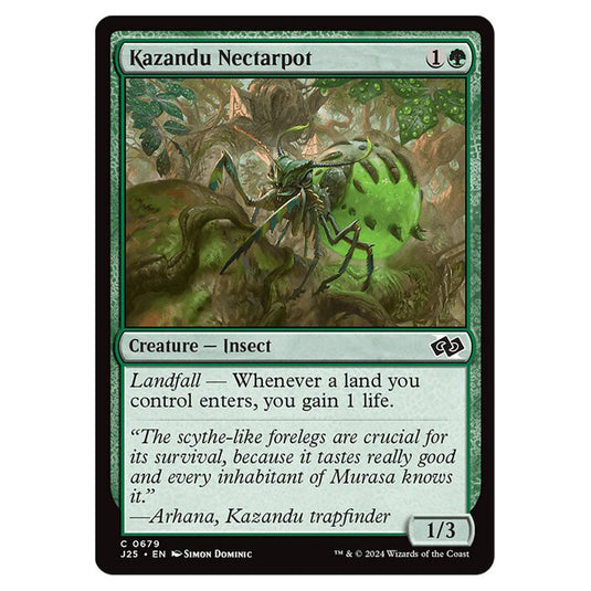 Kazandu Nectarpot 0679 card from the Magic The Gathering set Foundations Jumpstart