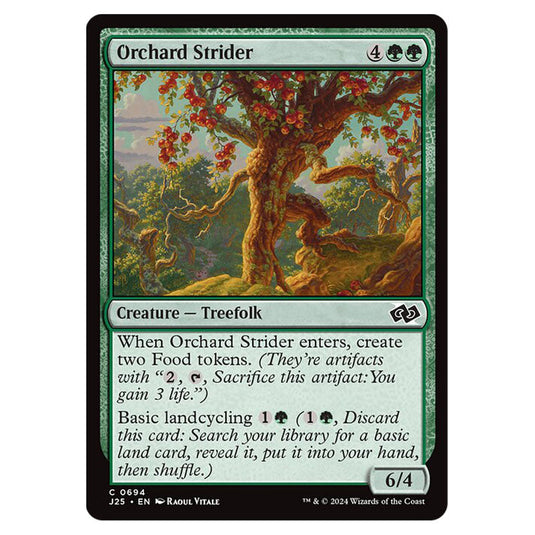 Orchard Strider 0694 card from the Magic The Gathering set Foundations Jumpstart