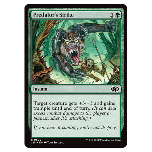 Predator's Strike 0699 card from the Magic The Gathering set Foundations Jumpstart