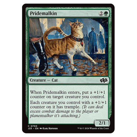 Pridemalkin 0700 card from the Magic The Gathering set Foundations Jumpstart