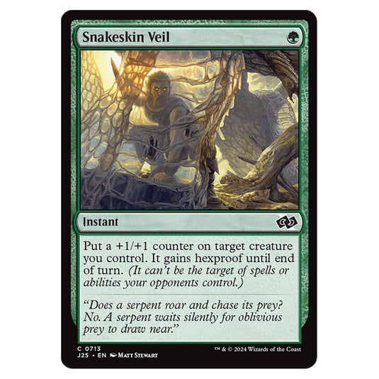 Snakeskin Veil 0713 card from the Magic The Gathering set Foundations Jumpstart