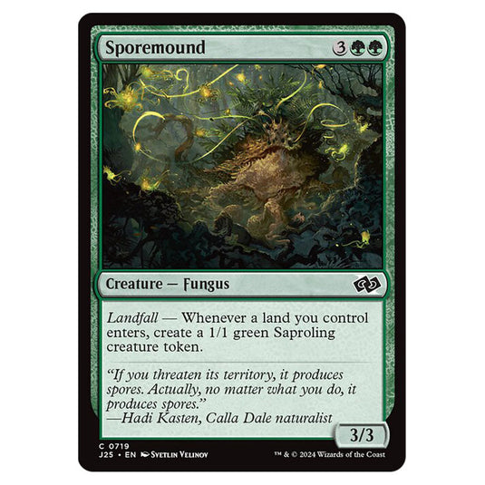 Sporemound 0719 card from the Magic The Gathering set Foundations Jumpstart