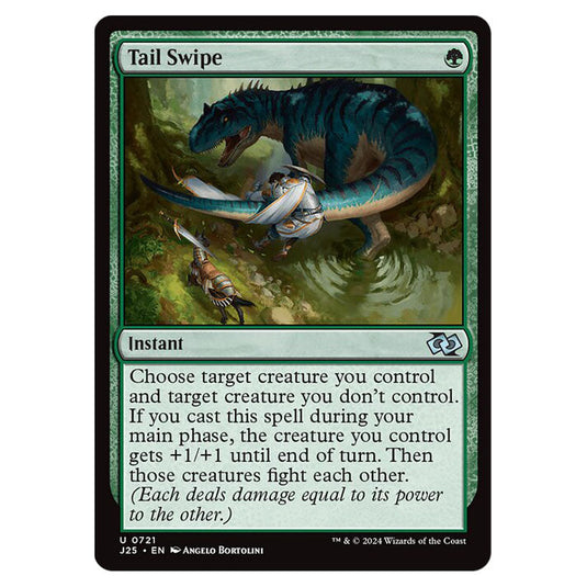 Tail Swipe 0721 card from the Magic The Gathering set Foundations Jumpstart