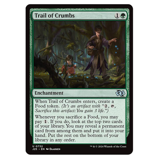 Trail of Crumbs 0732 card from the Magic The Gathering set Foundations Jumpstart