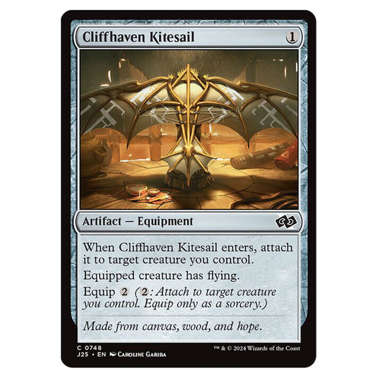 Cliffhaven Kitesail 0748 card from the Magic The Gathering set Foundations Jumpstart