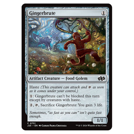 Gingerbrute 0751 card from the Magic The Gathering set Foundations Jumpstart