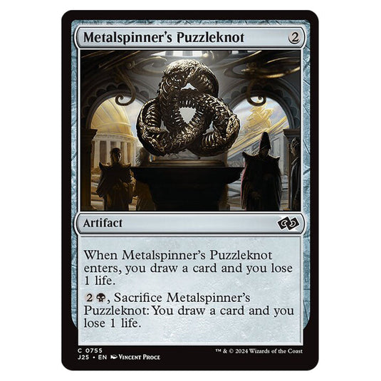 Metalspinner's Puzzleknot 0755 card from the Magic The Gathering set Foundations Jumpstart