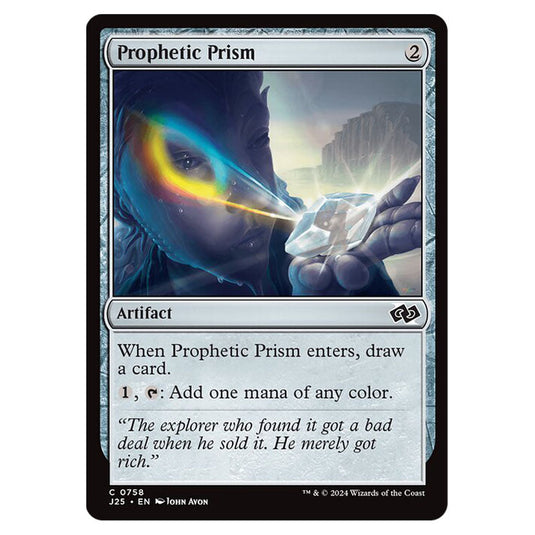 Prophetic Prism 0758 card from the Magic The Gathering set Foundations Jumpstart