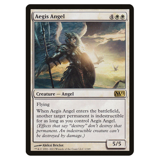 Aegis Angel 0001 card from the Magic The Gathering set Magic 2012