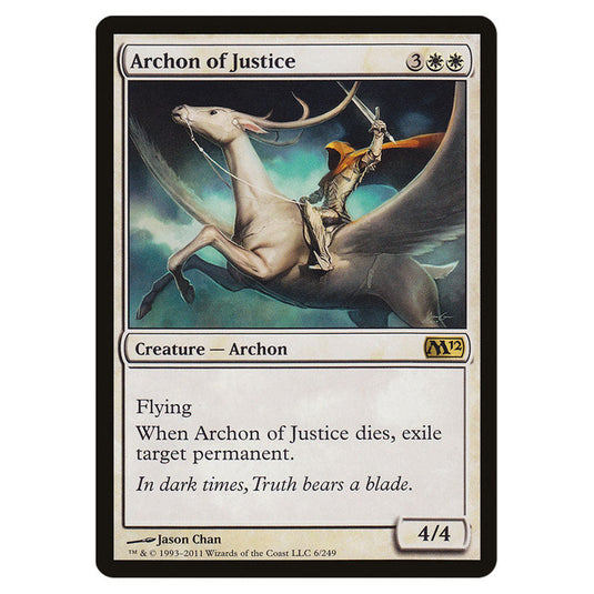 Archon of Justice 0006 card from the Magic The Gathering set Magic 2012