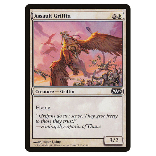 Assault Griffin 0008 card from the Magic The Gathering set Magic 2012