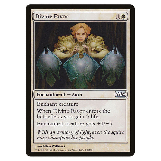 Divine Favor 0014 card from the Magic The Gathering set Magic 2012