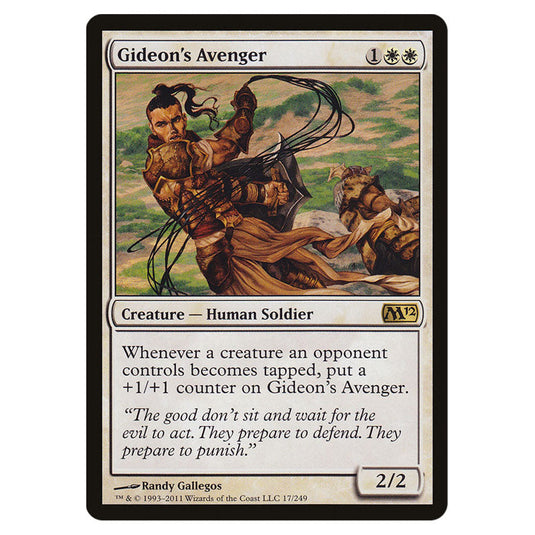 Gideon's Avenger 0017 card from the Magic The Gathering set Magic 2012