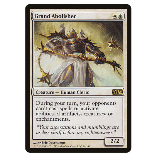 Grand Abolisher 0019 card from the Magic The Gathering set Magic 2012