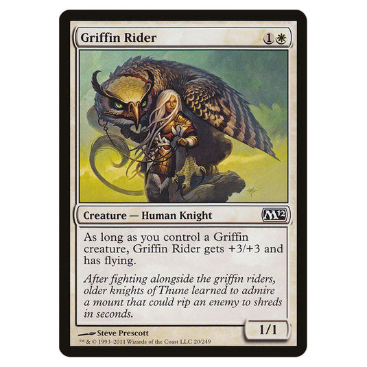 Griffin Rider 0020 card from the Magic The Gathering set Magic 2012