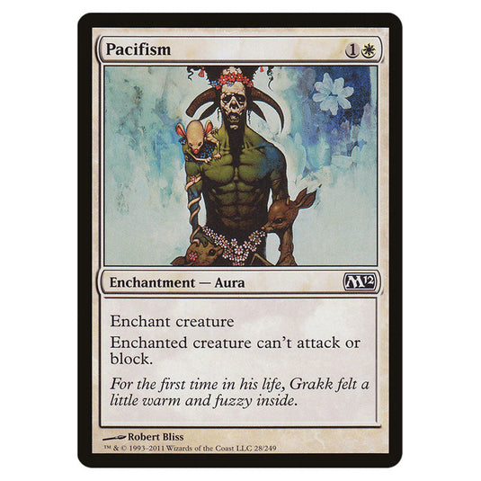 Pacifism 0028 card from the Magic The Gathering set Magic 2012