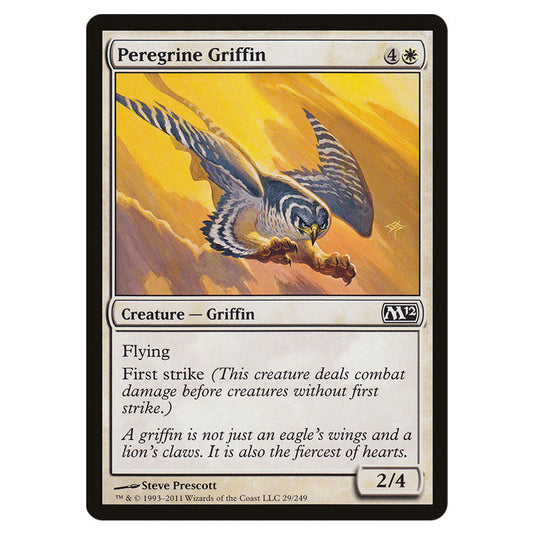 Peregrine Griffin 0029 card from the Magic The Gathering set Magic 2012