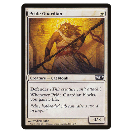 Pride Guardian 0031 card from the Magic The Gathering set Magic 2012