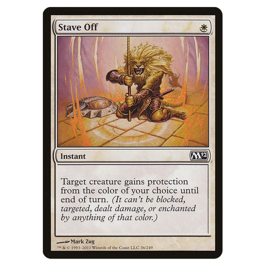 Stave Off 0036 card from the Magic The Gathering set Magic 2012