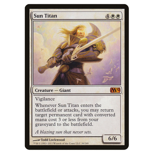 Sun Titan 0039 card from the Magic The Gathering set Magic 2012