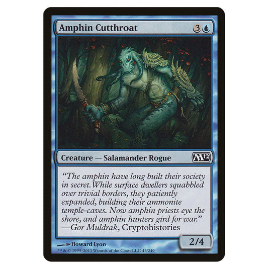 Amphin Cutthroat 0043 card from the Magic The Gathering set Magic 2012