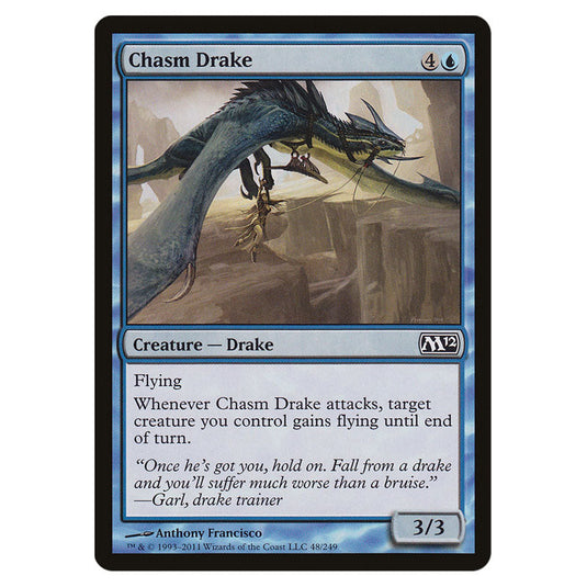 Chasm Drake 0048 card from the Magic The Gathering set Magic 2012