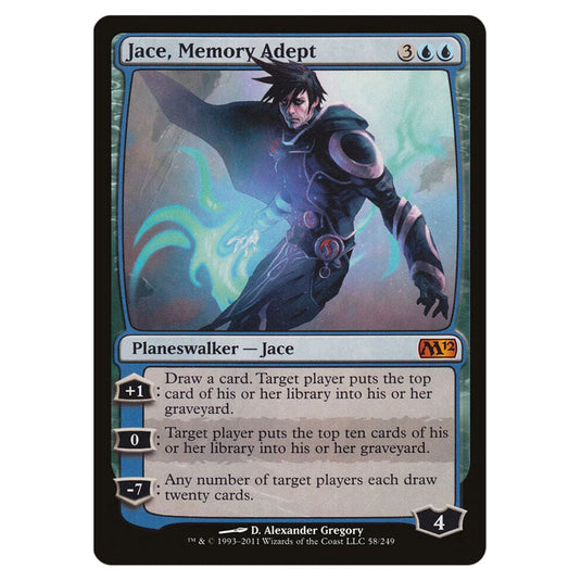 Jace, Memory Adept 0058 card from the Magic The Gathering set Magic 2012