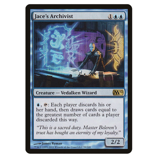 Jace's Archivist 0059 card from the Magic The Gathering set Magic 2012