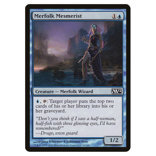 Merfolk Mesmerist 0066 card from the Magic The Gathering set Magic 2012