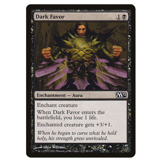 Dark Favor 0089 card from the Magic The Gathering set Magic 2012