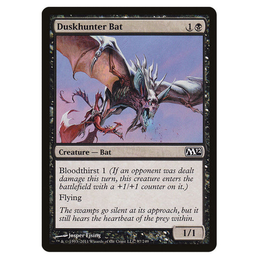 Duskhunter Bat 0097 card from the Magic The Gathering set Magic 2012