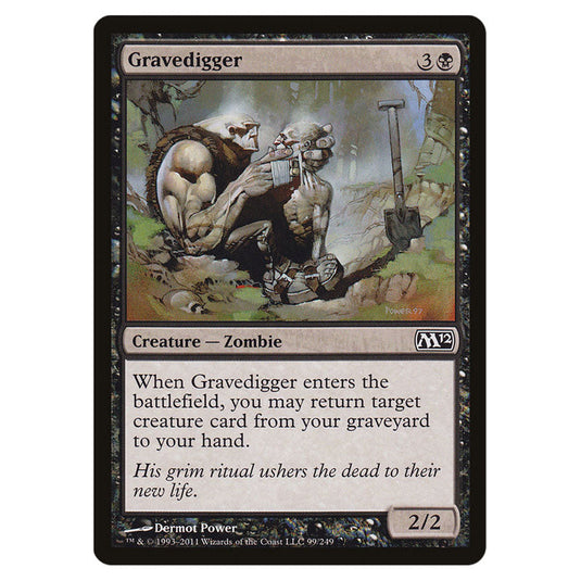 Gravedigger 0099 card from the Magic The Gathering set Magic 2012