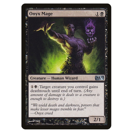 Onyx Mage 0103 card from the Magic The Gathering set Magic 2012