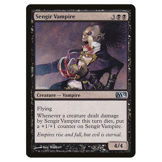 Sengir Vampire 0107 card from the Magic The Gathering set Magic 2012