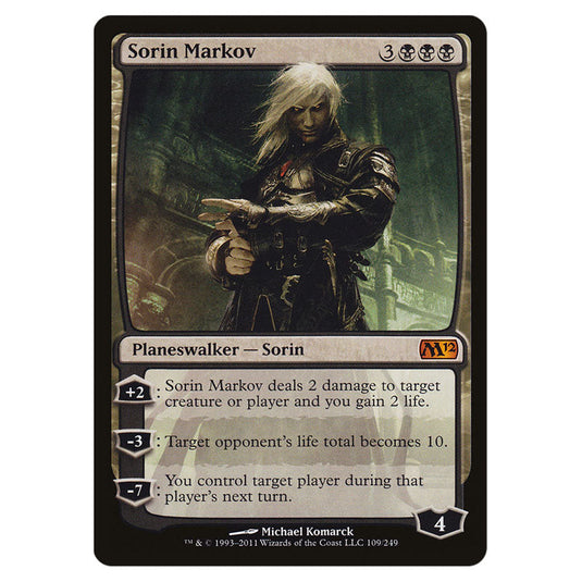 Sorin Markov 0109 card from the Magic The Gathering set Magic 2012