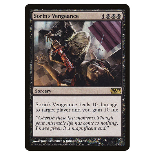 Sorin's Vengeance 0111 card from the Magic The Gathering set Magic 2012