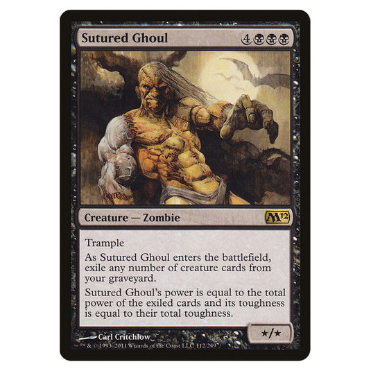 Sutured Ghoul 0112 card from the Magic The Gathering set Magic 2012