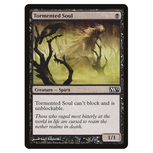 Tormented Soul 0114 card from the Magic The Gathering set Magic 2012