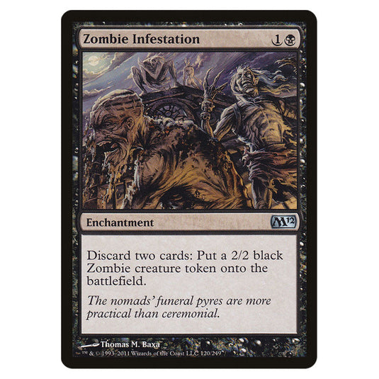 Zombie Infestation 0120 card from the Magic The Gathering set Magic 2012