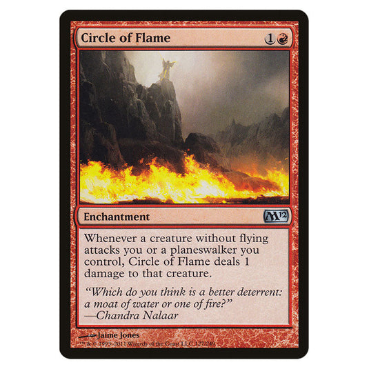 Circle of Flame 0127 card from the Magic The Gathering set Magic 2012