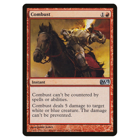 Combust 0128 card from the Magic The Gathering set Magic 2012