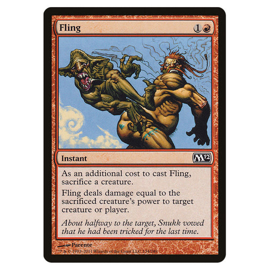 Fling 0134 card from the Magic The Gathering set Magic 2012