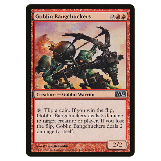 Goblin Bangchuckers 0137 card from the Magic The Gathering set Magic 2012