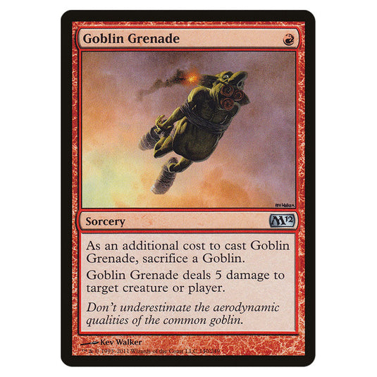 Goblin Grenade 0140 card from the Magic The Gathering set Magic 2012