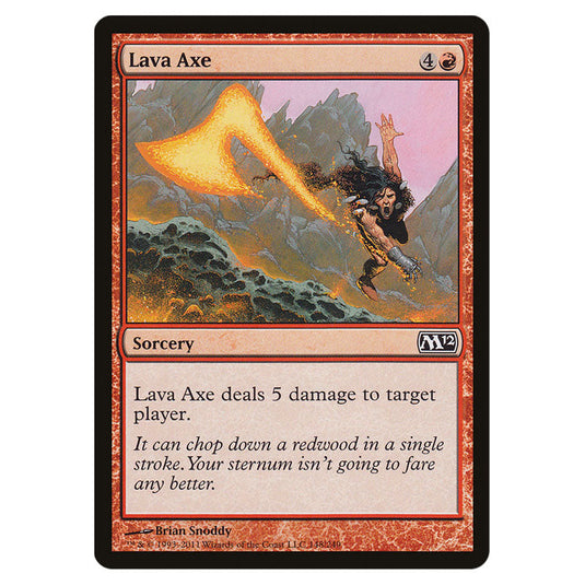 Lava Axe 0148 card from the Magic The Gathering set Magic 2012